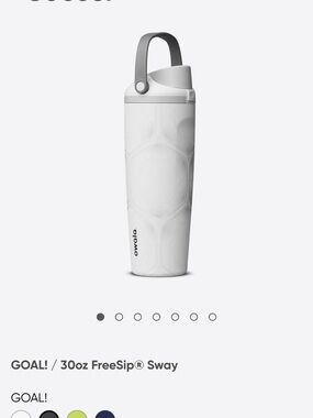 Owala GOAL! 30oz FreeSip Sway Travel Bottle in White